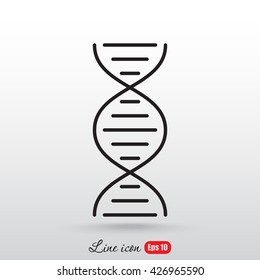 Line icon- dna
