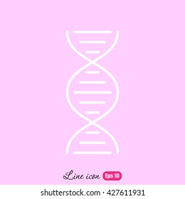 Line icon- dna