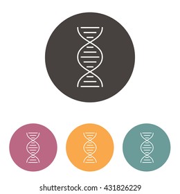 Line icon- dna