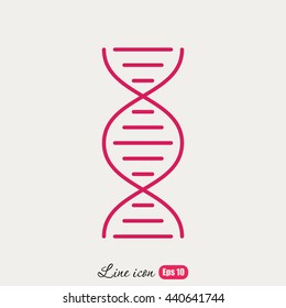Line icon- dna