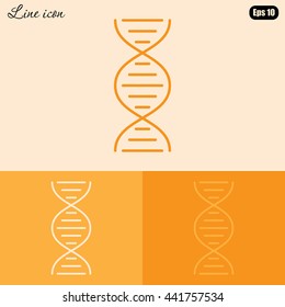 Line icon- dna