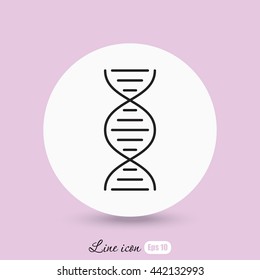 Line icon- dna