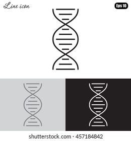 Line icon- dna