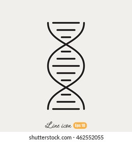 Line icon- dna