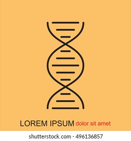 Line icon- dna