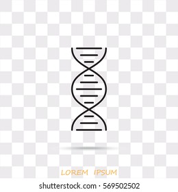 Line icon- dna