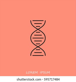 Line icon- dna