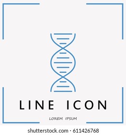 Line icon- dna