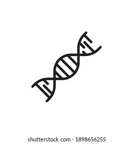 Line Icon Dna Lab Symbol Vector Illustration