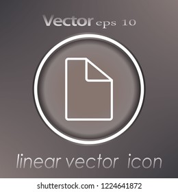 Line icon documents