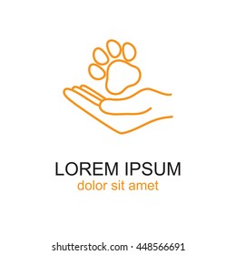 Line icon- dog adoption