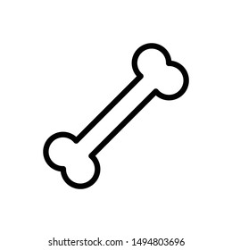 line icon for dog bone 