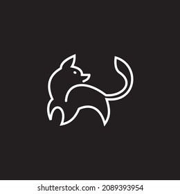 Line Icon Dog Sign Concept Linear Vector Or Logo Element Illustration Thin Line Symbol Contour Vector