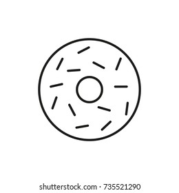 Line icon. Donut