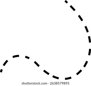Line icon. Dotted path and location pin. Route location two pin sign and dotted line. Travel vector isolated on transparent background. line curve simple direction shape symbol