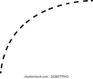 Line icon. Dotted path and location pin. Route location two pin sign and dotted line. Travel vector isolated on transparent background. line curve simple direction shape symbol