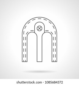 Line icon double archway