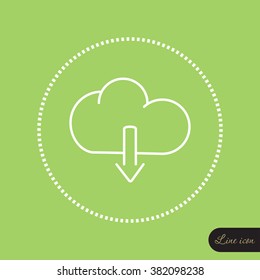 Line icon- download
