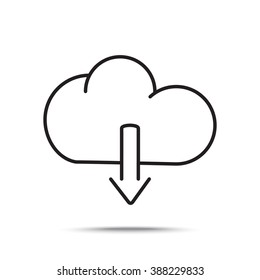 Line icon- download