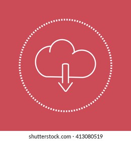 Line icon- download