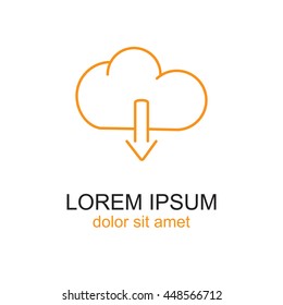 Line icon- download