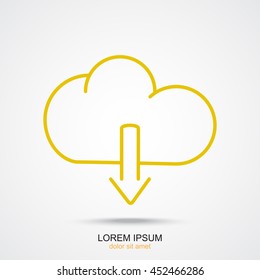 Line icon- download