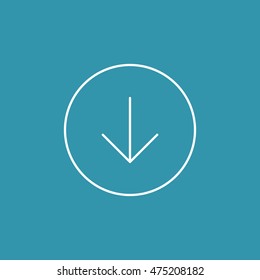 Line icon of Download.