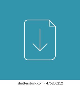 Line icon of Download.
