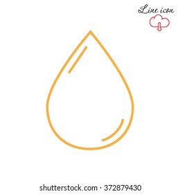 Line icon- drop