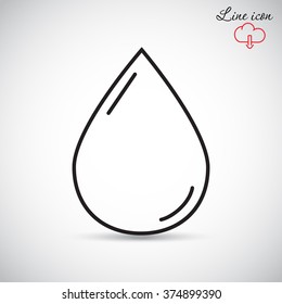 Line icon- drop