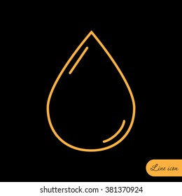 Line icon- drop