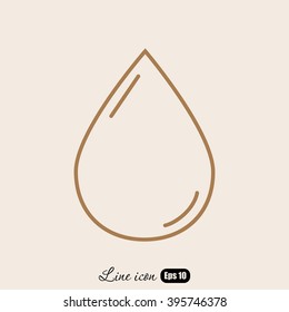 Line icon- drop