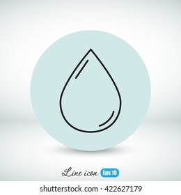 Line icon- drop