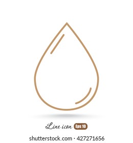 Line icon- drop