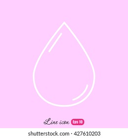 Line icon- drop