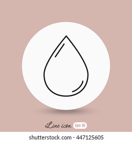 Line icon- drop