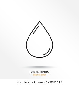 Line icon- drop