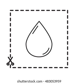 Line icon- drop