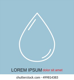Line icon- drop