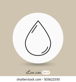 Line icon- drop