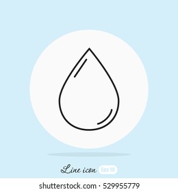 Line icon- drop
