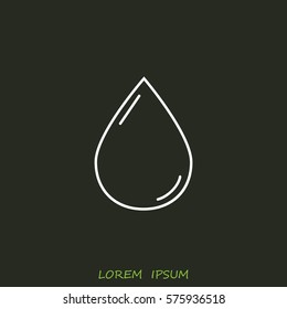 Line icon- drop