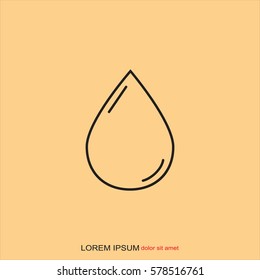 Line icon- drop