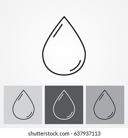 Line icon- drop