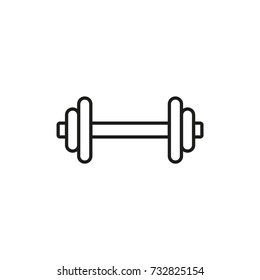 Line icon. Dumbbell