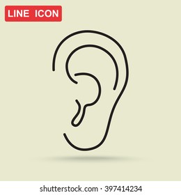 Line icon- ear