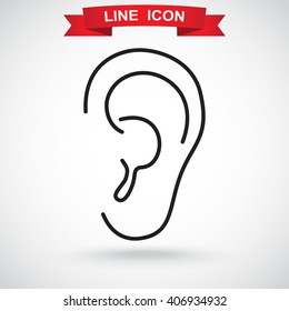 Line icon- ear
