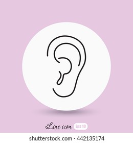 Line icon- ear