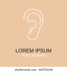 Line icon- ear