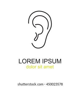 Line icon- ear
